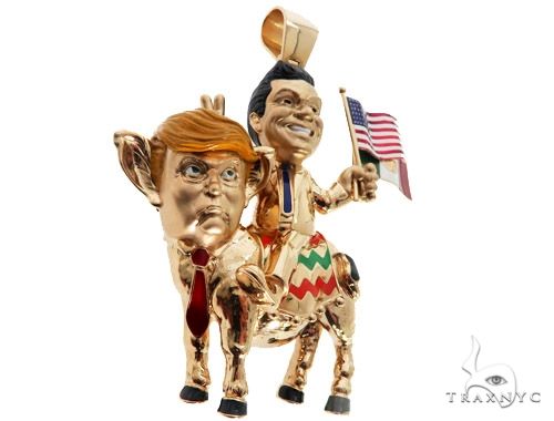 Custom Gold Pendant Caricature 64215 - Image 2