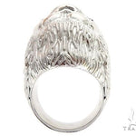 Custom 14K White Gold Diamond Gorilla Pinky Ring 65003 - Image 8