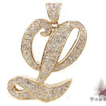 Custom Initial L Pendant 32826 - Image 2