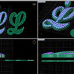 Custom Initial L Pendant 32826 - Image 10