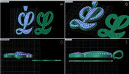 Custom Initial L Pendant 32826 - Image 10