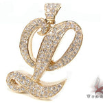 Custom Initial L Pendant 32826 - Image 3