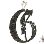 Custom Jewelry - Black Diamond Initial G Pendant 27170 - Image 2