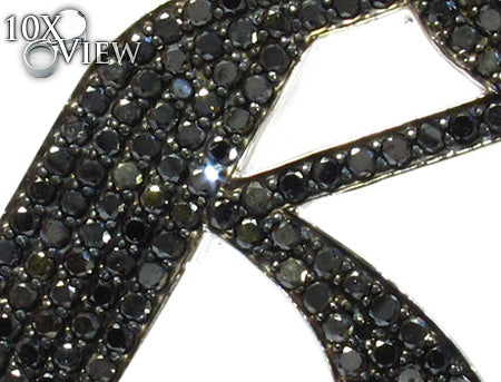 Custom Jewelry - Black Diamond Initial G Pendant 27170 - Image 3