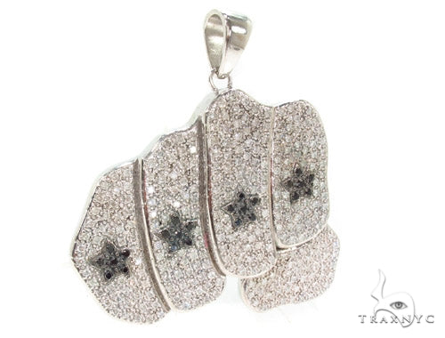Custom Jewelry - Diamond Fist Pendant 36376 - Image 4