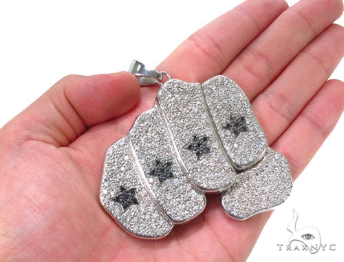 Custom Jewelry - Diamond Fist Pendant 36376 - Image 9