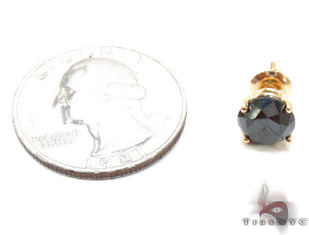 Custom Jewelry - Royal Black Diamond Earrings 5 23905 - Image 5