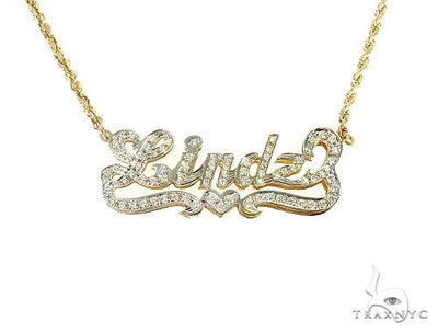 Custom Jewlery Diamond Name Necklace 66111 - Image 1