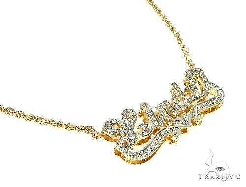 Custom Jewlery Diamond Name Necklace 66111 - Image 2