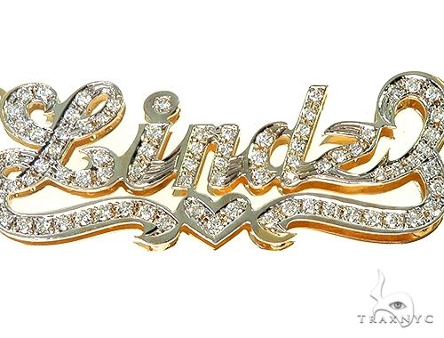 Custom Jewlery Diamond Name Necklace 66111 - Image 4