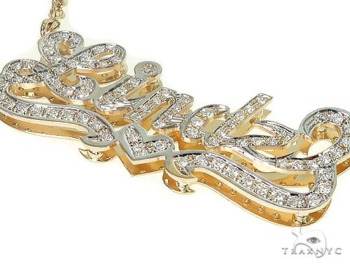 Custom Jewlery Diamond Name Necklace 66111 - Image 5