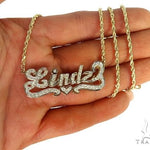 Custom Jewlery Diamond Name Necklace 66111 - Image 6
