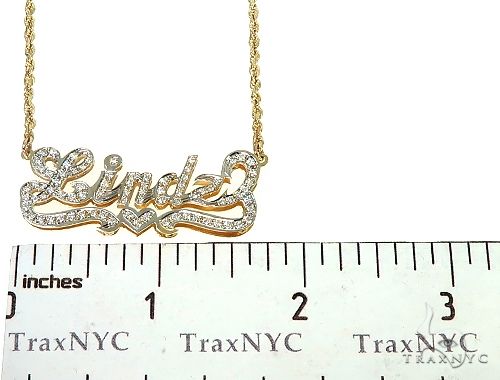 Custom Jewlery Diamond Name Necklace 66111 - Image 7