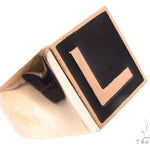 Custom L Initial Enamel Ring 35810 - Image 1