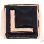 Custom L Initial Enamel Ring 35810 - Image 2