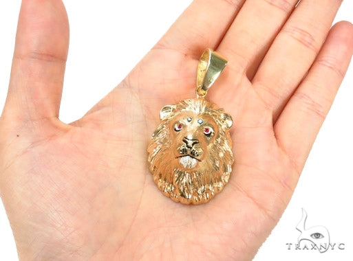 Custom Lion King Pendant with Ruby 42903 - Image 5