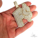 Custom Made 14K Gold Diamond Pendant 66413 - Image 6