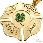 Custom Made 14K Gold Fire Fighter Maltese Cross 66549 - Image 4