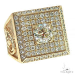 Custom Made 14K Gold Men Diamond Ring 66452 - Image 1