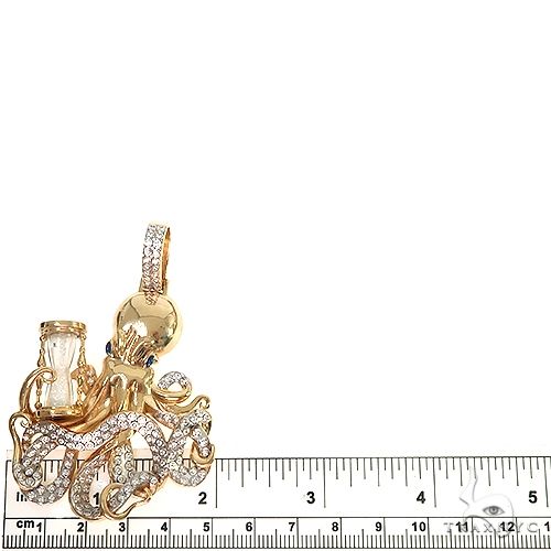 Custom Made 14K Gold Octopus Pendant 66575 - Image 7