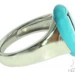Custom Made 14K White Gold Promise Tear Drop Ring 66179 - Image 4