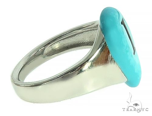 Custom Made 14K White Gold Promise Tear Drop Ring 66179 - Image 4