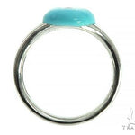 Custom Made 14K White Gold Promise Tear Drop Ring 66179 - Image 6