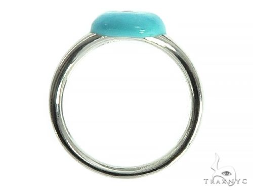 Custom Made 14K White Gold Promise Tear Drop Ring 66179 - Image 6