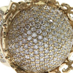 Custom Made 14K Yellow Gold Prong Diamond Royal Crown Ring 63886 - Image 3