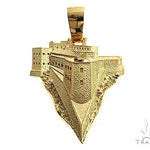 Custom Made 18K Gold Citadelle From Haiti Pendant 66309 - Image 1