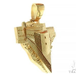 Custom Made 18K Gold Citadelle From Haiti Pendant 66309 - Image 2