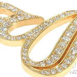 Custom Made 18K Yellow Gold Diamond Allah Pendant 66096 - Image 4