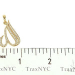 Custom Made 18K Yellow Gold Diamond Allah Pendant 66096 - Image 6