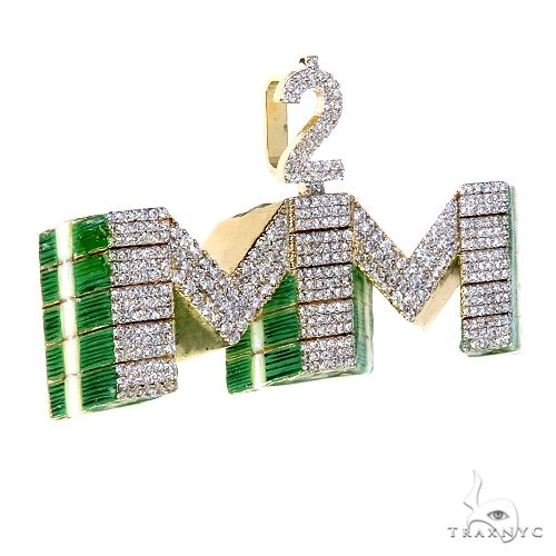 Custom Made 2 Much Money Diamond Pendant 66599 - Image 2