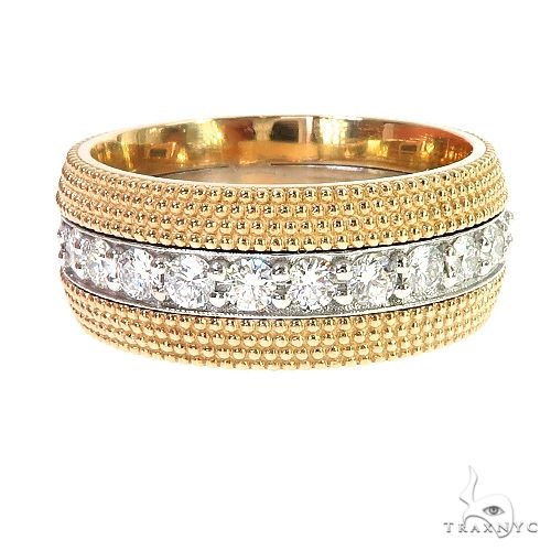 Custom Made 2 Tone Wedding Band 67093 - Image 1