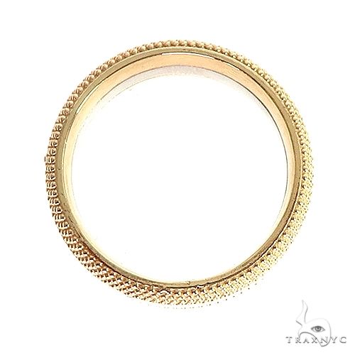 Custom Made 2 Tone Wedding Band 67093 - Image 4