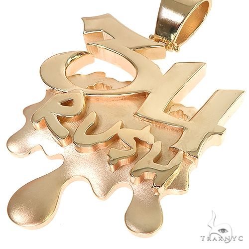 Custom Made '34 Rush' 14K Solid Gold Pendant 66838 - Image 3
