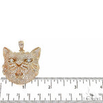 Custom Made 3D Diamond Cat Pendant 67441 - Image 5