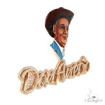 Custom Made 3D DonAnecio Diamond Name Pendant 67804 - Image 2