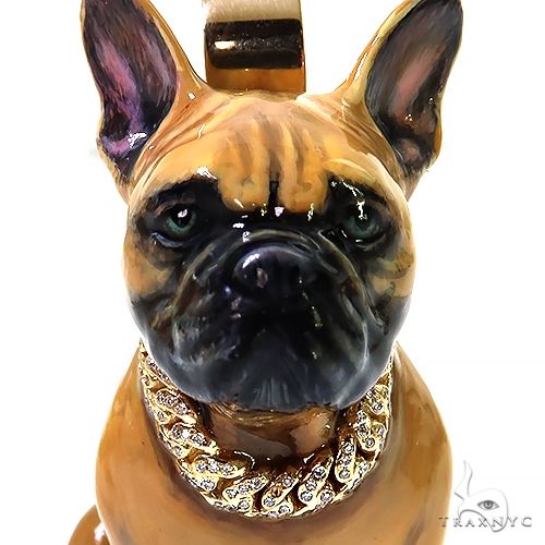 Custom Made 3D French Bulldog Pendant 67600 - Image 3
