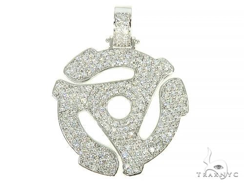 Custom Made 45 RPM Diamond Pendant 66069 - Image 1