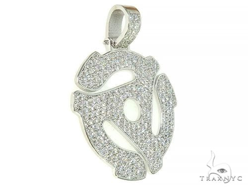 Custom Made 45 RPM Diamond Pendant 66069 - Image 2