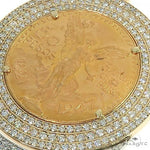 Custom Made '50 Pesos' 3 Row Diamond Frame With Drip Underneath 66489 - Image 4