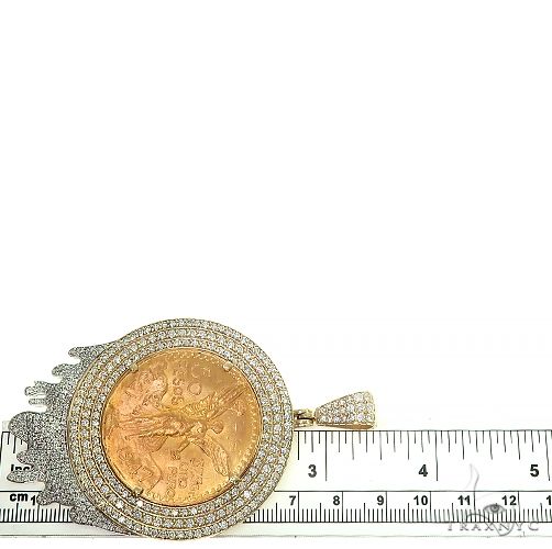 Custom Made '50 Pesos' 3 Row Diamond Frame With Drip Underneath 66489 - Image 6