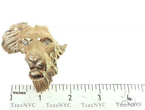 Custom Made African Lion Face Pendant 66302 - Image 4