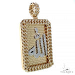 Custom Made Allah Diamond Miami Cuban Frame Pendant 66709 - Image 2