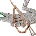 Custom Made Alligator Diamond Pendant 67509 - Image 3