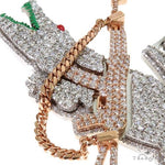 Custom Made Alligator Diamond Pendant 67509 - Image 4
