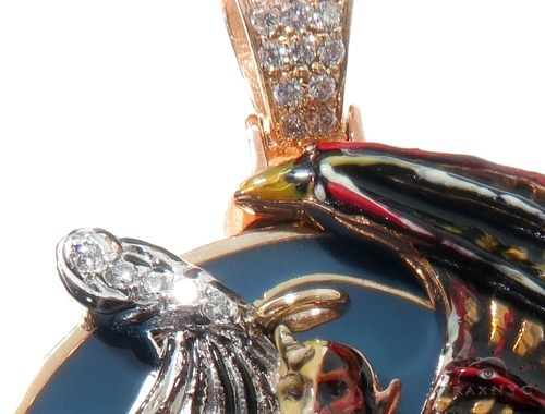 Custom Made Angel and Demon Diamond Pendant 64564 - Image 6