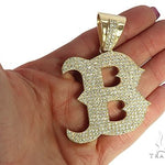 Custom Made B Initial Diamond Pendant 66085 - Image 5